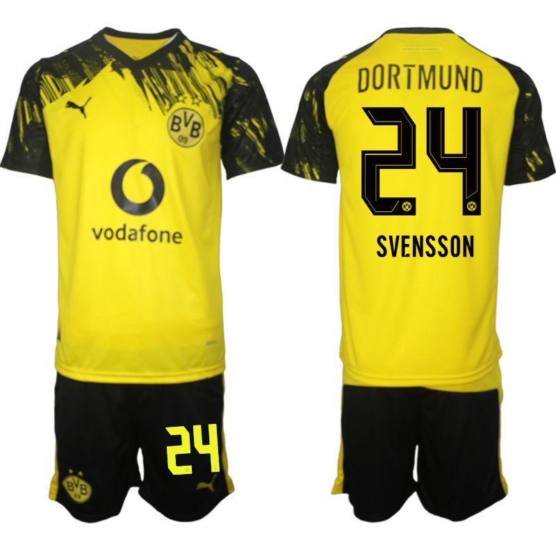 Men 2025-2026 Club Borussia Dortmund home Yellow #24 Soccer Jersey->borussia dortmund jersey->Soccer Club Jersey